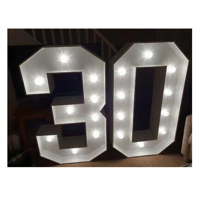 China Wholesale Marquee Number Light Celebration Marquee Simple Number 4ft Marquee Letters For Birthday Party for sale