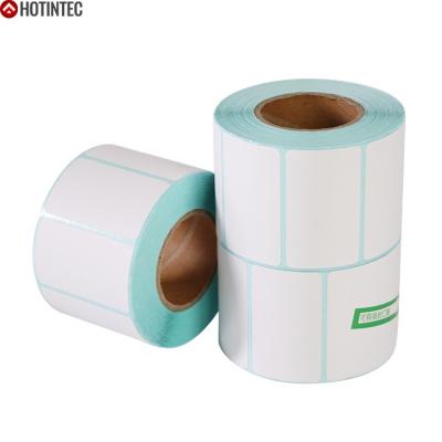 China Customized Barcode Label Heat Sensitive Adhesive Sticker Waterproof Heat Sensitive Paper Roll for sale