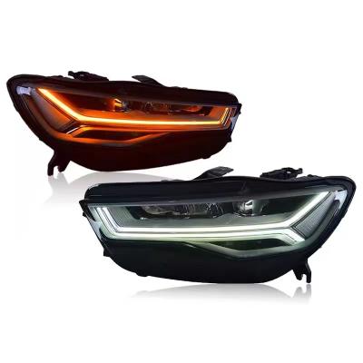 China Full LED LED Lighting System Auto Headlight Headlamp For Audi A6 PA C7 Headlight Front Head Lamp 2016-2018 for sale