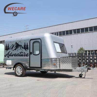 China EEC valid camping trailer travel trailer Wecare rv caravan camper trailer small for sale