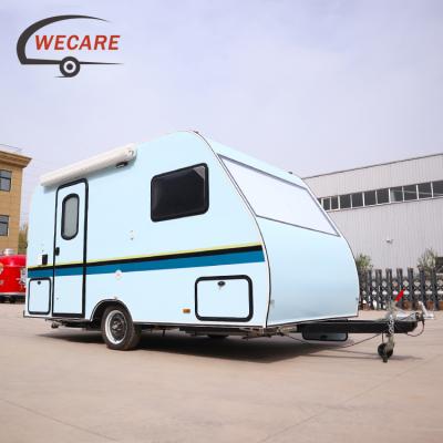 China Cheap Travel Trailer WECARE One Stop Caravan Manufacturing Price Teardrop Trailer Camper for sale