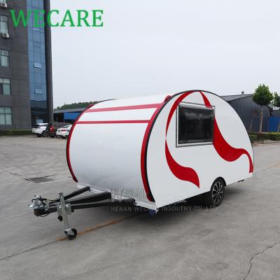 China Travel Trailer Wecare CE Certified Outdoor Mini Travel Trailer Camper Caravan for sale