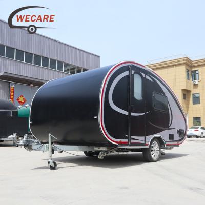 China Travel Trailer WECARE One Stop Caravan Manufacture 350*210*210cm Teardrop Trailer Camper for sale