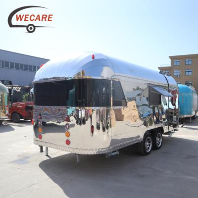 China Australian Unique Designs Camper Wecare Trailers Caravan Luxury Airstream Travel Trailer for sale