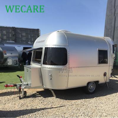 China Travel Trailer Comfortable Safe Aviation Trailer Aluminum Motorhome Caravan Luxury Camper For Sale for sale