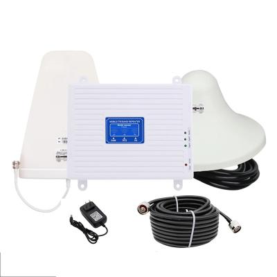 China Tri Band Cell Phone Signal Repeater 2G 3G 4G Cellular Signal Booster Amplifier Kit with LPDA Antenna and Whip Antenna 400 * 300 * 190mm/15.7 * 11.8 * 7.5in for sale