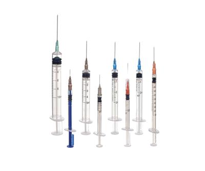 China HUAFU CE Single-Use ISO Approved Rectal Syringe 0.1cc 0.5cc 1cc 2cc 5cc 10cc Retractable Disposable Syringes Safety Needle For Hospital for sale