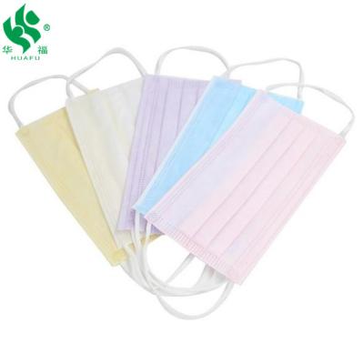 China All 3ply Non Woven Hospital Face Mask Size 17.5x9.5cm Disposable Face Mask for sale