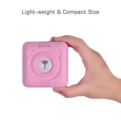 China Pink Peripage A6 Mobile Photo Printer Mini Color Color Printer for sale