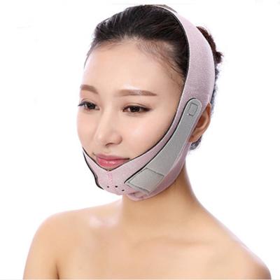 China Hot Selling Comfortable Neoprene Purple Skinny Lift Tighten Artifact V Skinny Bandage Double Chin Slim Face Belt For Women for sale