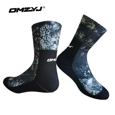 China 3mm 5mmNeoprene Durable High Quality Nylon Beach Binding Socks Diving Socks For Fishing Swimming Winter Warm And Anti-slip for sale