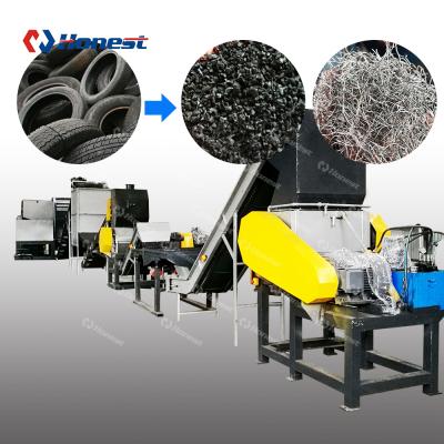 China Factory Tire Shredder And Cutting Machine For Scrap Tire Recycling Rubber Powder for sale