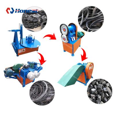 China Factory Semi Automatic Tire Particle Rubber Granule Recycling Production Machine for sale