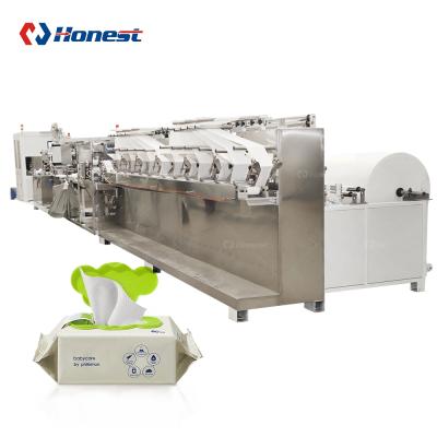 China High Quality Wet Wipes Production Baby Wipes Folding Wet Wipe Machine Manufacturer Production Line for sale