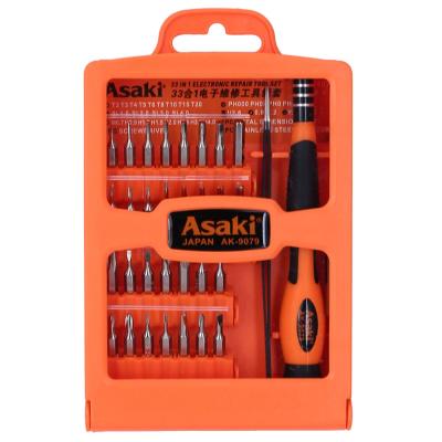 China Repair Asaki 33 In 1 Bit Precision Electronic Repair Screwdriver Set Tools for sale