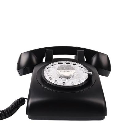 China Decorative retro telephone in the house antique telephone with recording function wedding rotary antique telephone audio guestbook for sale