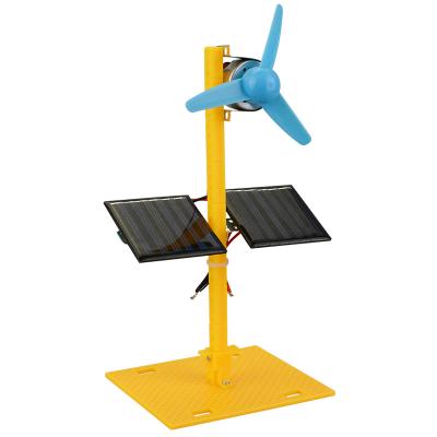 China Stem education 2020 panels of the best children's rod toys double driving solar fan children for sale