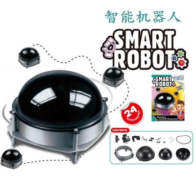 China DIY TOY Hot Selling DIY Amazon Very Cute Obstacle Avoiding Blocks Robot Building for sale