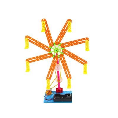 China Super Cute Stem Education Kids Hands On Skill Cultivation Model Ferris Wheel DIY Toy for sale