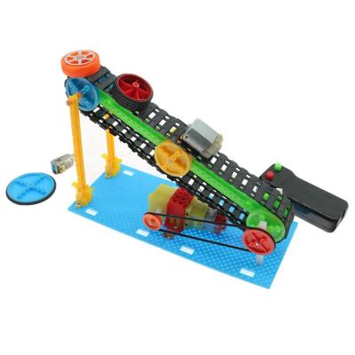 China Stem Education 2021 Latest Children To Stem Project Materials Conveyor Electric Machine Diy Toys for sale