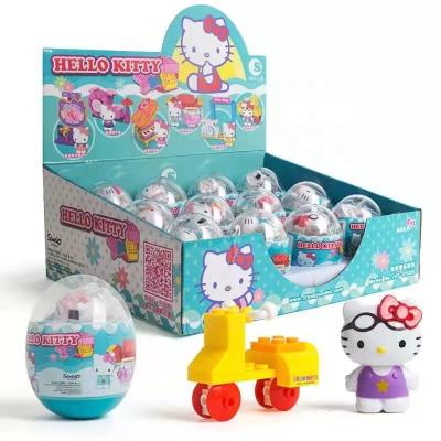 China Toy Genuine cartoon girl toy cyber ornament figure box anime HelloKitty blind cartoon punk doll timer trigger for sale