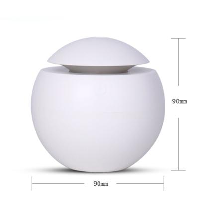 China Hotel Drop Shipping 2022 New Design USB Charging Round Ball Shape 120ml Mini Air Tabletop Humidifier For Office for sale