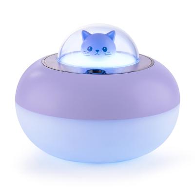 China Water Tank On Top Cute Cat Night Light Humidifier Home Car Spray Humidifier Dual Mist Spray Pet Cat Night Light Humidifier Home Portable Air Humidifier Essential Oil Diffuser for sale