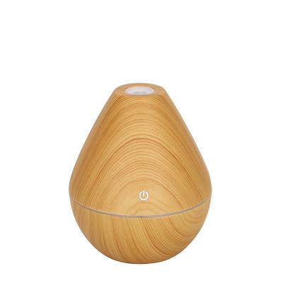 China Hotel Drop Shipping Portable Aroma Diffuser 130ml Aroma Grain Vase Diffuser Cavity Wooden Humidifier Diffuser for sale