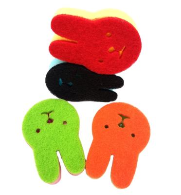 China EXFOLIATING Cute Animal Cleaning Sponge Scrub Sponge Cleaning Scrub for sale