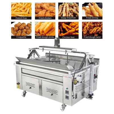 China Comida Fritadora de papas fritas automática 200L Fritadora de aceite Máquina de bajo ruido en venta