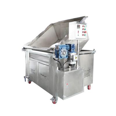 China Máquina de freír automática de alimentos que descarga con control de temperatura en venta