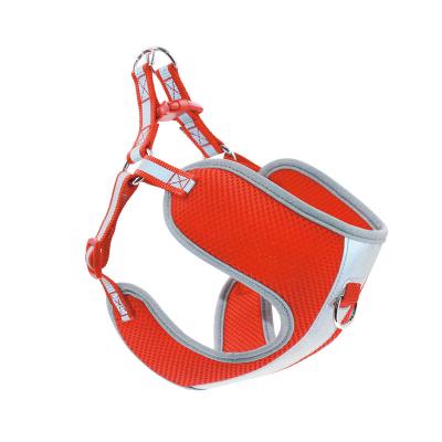 China Reflective Mesh Harness Hugging Chest Dog Harness Training Whistling Harness With Front D-Ring for sale