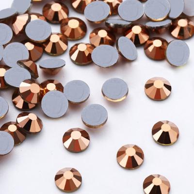 China High Quality Crystal Flatback JC Garment Accessories Rose Gold Crystal Flat Back Rhinestones Bulk Hot Fix Rhinestones ss10 for sale