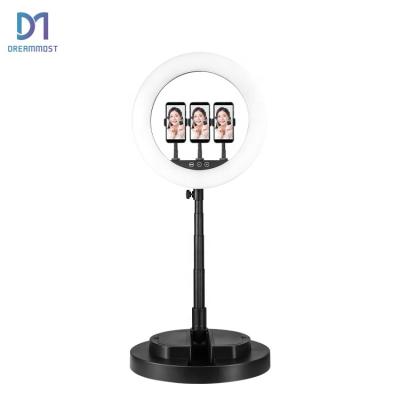 China Face Detection LED Selfie Ring Light For Live Stream /Makeup/Youtube Video, Beauty Ring Light With Cell Phone Holder for sale