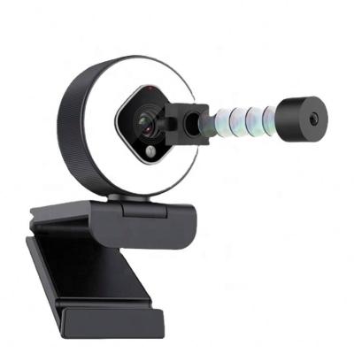 China Usb Ring Light HD 1080P Webcam 1080P Touch Control Microphone 360 ​​Degree Computer Web Camera 6.1*5.4*7.5cm for sale