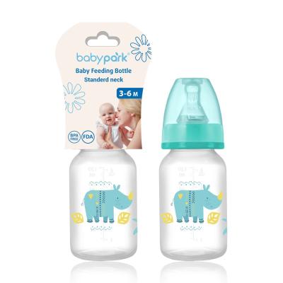 China BPA Free Food Grade PP Plastic Eco Friendly 120ml Baby Bottle BPA Free for sale