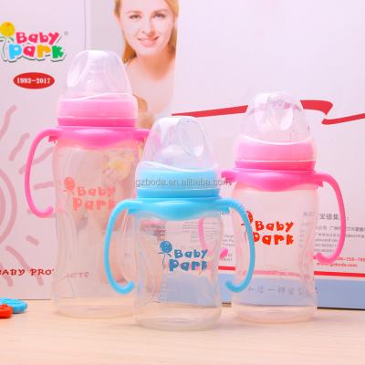 China 100% eco-friendly custom made plastic milk bottles cover 12oz feeding bottle wholesale for sale