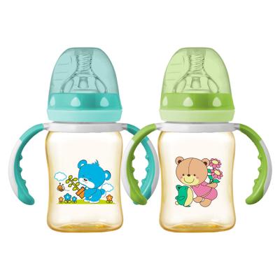 China Wholesale Free Baby Milk Wide Neck BPA Manufacturer PPSU Feeding Bottle for sale