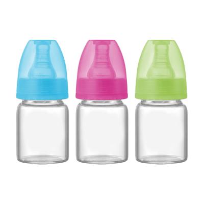 China BPA Free Mini Cheap Glass Baby Feeding Milk Bottles for sale