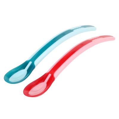 China Temperature Disposable High Quality Color Silicone Baby Bottle Changing Spoons, Silicone Rubber Spoon for sale