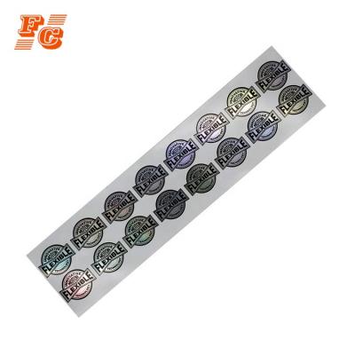 China Waterproof/Oil/Environmental Friendly Laser Resistant Custom Plastic Film Sticker Printed Logo, Stickers With Round Logo for sale