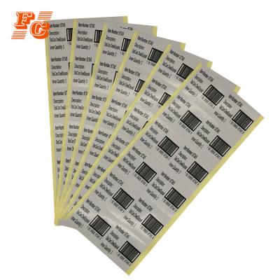 China Clear Printing / Environmental Protection / Non Fade Custom Size Barcode Environmental Protection Label Sticker for sale