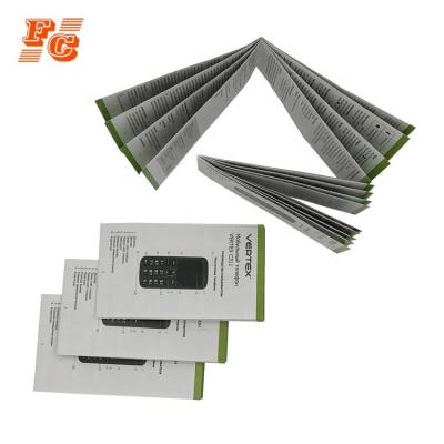 China Recyclable Wholesale Printing Product Brochure Instruction Manual for sale