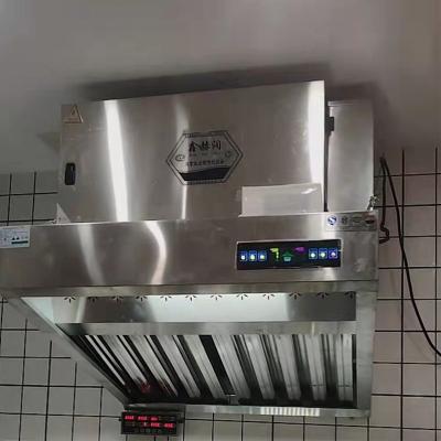 China Big Vent Stainless Steel Cooker Hood Over 96% Smoke Removal Rate For Commercial Kitchens 3500CMH for sale