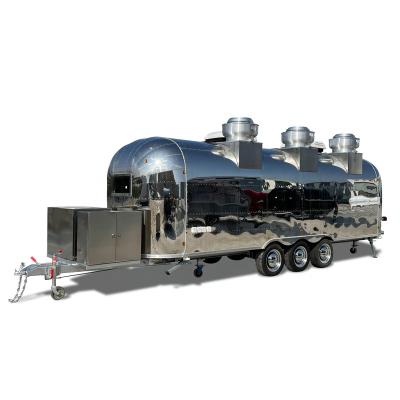 China Yowon Vegetable Processing Factory Customized Beverage Vending Trailer Multifunctional Fast Food And Food Trailer Street Burger Truck for sale