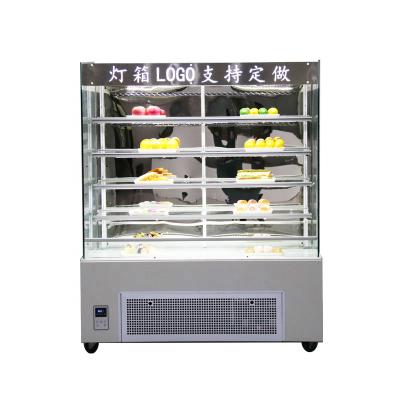 China Single-temperature Yowon Vertical Upright Display Cake Refrigeration Glass Air Cooler Cabinet For Cake Supermarket Display Fridge for sale