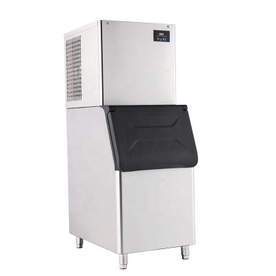 China Yowon model commercial modular SD-500 cube ice machine in car Yowon ice maker 220kg/24h with storage bin insulated ice productor for sale