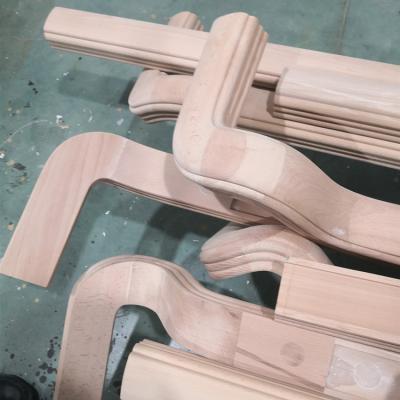 China Handrail Stair High Strength Chinese Processing Wood Railing With Balustrades And Balustrades for sale