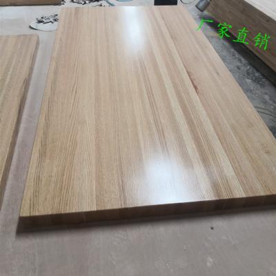 China EUROPEAN China Customized Red Oak Wood Finger Panel Dining Table Solid for sale