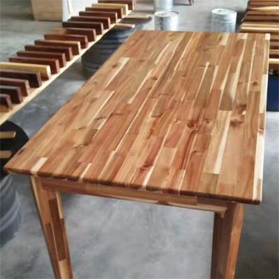 China Customized Industrial Acacia Wood Dining Table Modern Wood Dining Table Wood Dining Table for sale